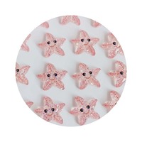 Accesorios de decoración para slime DIY: dijes de resina planos de dibujos animados (pez, estrella de mar, caballito de mar)