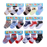 Logo personnalisé mignon dessin animé bébé chaussettes rayé bouche ample coton biologique bébé garçon chaussettes personnalisé blanc bébé chaussettes