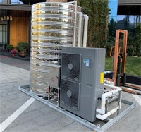 Chauffe-eau à pompe à chaleur air-eau tout-en-un de 10 kW, réfrigérant R290/R410A, acier inoxydable, commande WIFI, CE