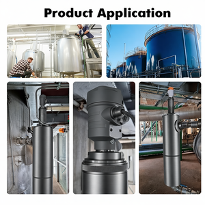 Transmetteur de niveau radar haute précision 80G 4-20mA avec IP68 pour le stockage de liquides/solides - Product Image 6