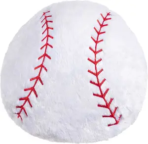 Grand coussin de Baseball Super doux de 10 pouces, coussin rond en peluche, jouet de sport, cadeau pour enfants, oreiller en forme de balle, 2822