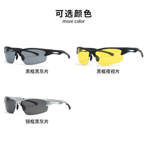 แว่นกันแดดโพลาไรซ์สำหรับปั่นจักรยาน UV400 แบบเต็มกรอบ TR90 แว่นตากีฬาอเนกประสงค์ - Product Image 5
