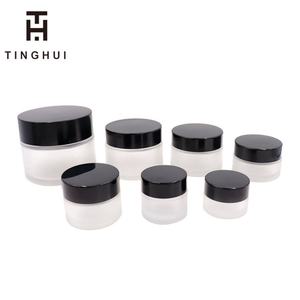 15ml 20ml 30ml 50g 60ml 100 ml Cosmetic Facial Jars Dark Brown Amber Glass <b>Cream</b> Glass Jars with Gold Black Lids for Skin Care - Product Image 4