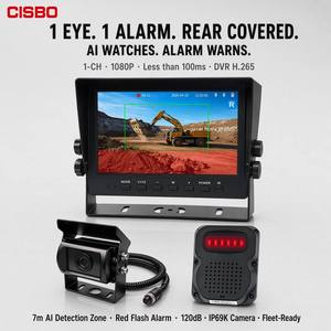 Sistema de Visión Trasera para Vehículos CISBO C98AI-107B de 7 Pulgadas con IA, Altavoz de Alarma Exterior, Sistema de Detección de Punto Ciego <span class=keywords><strong>BSM</strong></span>, Asistencia de Estacionamiento en Reversa - Product Image 1