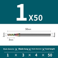 Fraise à rainurer en U à 65 degrés en aluminium, 3 lames, acier au tungstène allongé spécial, compatible CNC