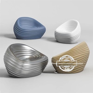 Chaise de loisirs d'extérieur haut de gamme en fibre de verre filetée de forme spéciale pour la réception et les négociations hôtelières - Product Image 2