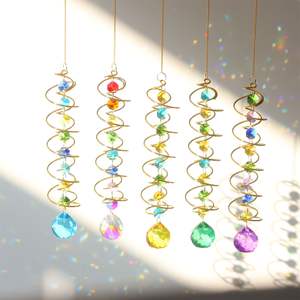 Stabilizzatore per filatore di vento appeso Suncatcher che guarda la sfera di cristallo arcobaleno creatore di decorazioni da giardino con gancio girevole - Product Image 2