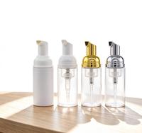 Flacon pompe à mousse UV électroplaqué Spot-on 30ml 40ml 60ml 80ml 100ml 120ml en PET avec pompe externe pour liquide, sans ressort, vente en gros