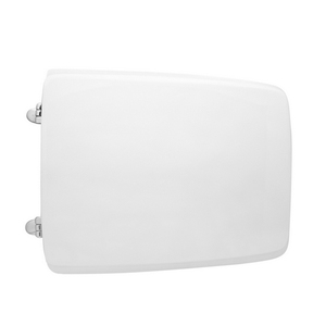 Asiento de inodoro para Globo Vaso Gloria Forma 5, bisagras blancas, 50.5 cm de longitud - Product Image 1