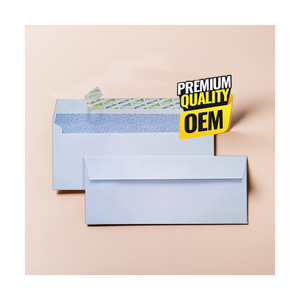 Premium 24lb White Wove Self Seal Office Mailer #10 Sobre 24lb Papel para uso comercial Diseño de billetera - Product Image 1