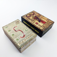 Impression directe d'usine, jeu de cartes de tarot personnalisé de 78 pièces, de haute qualité, écologique, durable, avec un design personnalisé et un matériau en papier