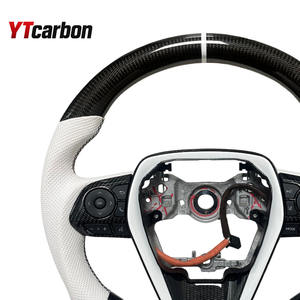 Accessoires de voiture personnalisés YTcarbon, volant en fibre de carbone LED pour RAV4 Camry 8ème génération Corolla Hatchback <span class=keywords><strong>Cross</strong></span> Avalon Venza Crown - Product Image 2