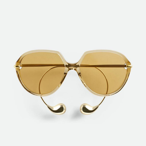 Bottega BV Retro <b>Large</b> <b>Frame</b> Sunglasses Anti Glare Fashion Eyewear for Driving Travel Party Casual Wear Veneta - Product Image 1