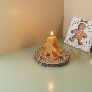 Bougies parfumées en forme d'homme en pain d'épice bougie de Noël grandes bougies parfumées faites à la main pour la décoration de la maison - Product Image 5