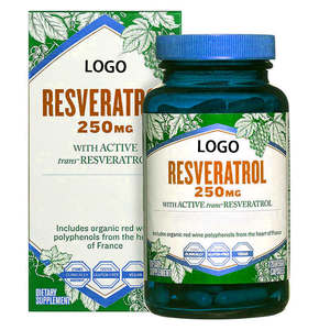 OEM ODM Marque privée Capsules de resvératrol végétal pur à 98% pour le resvératrol trans, complément alimentaire pour le soutien immunitaire - Product Image 1