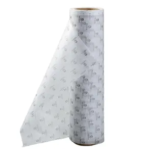 Customized Logo Product Pink White Flower Printed Tissue Paper Jumbo Roll Packaging Pocket For Shoes