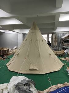 <span class=keywords><strong>Tente</strong></span> de camping imperméable en toile 100% coton, 5x5, <span class=keywords><strong>tipi</strong></span> indien, extérieur, <span class=keywords><strong>hiver</strong></span> - Product Image 6