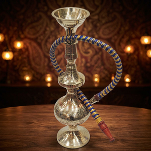 Cachimba de Latón Lacado, Tipo Recto, Dorada, Hecha a Mano, Modelo Chaman India 25812 - Product Image 3