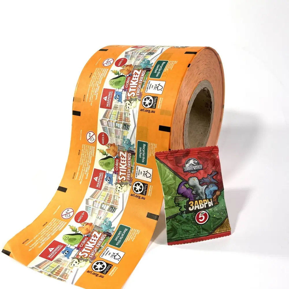 印刷包装フィルムロール食品グレードおもちゃ食品環境に優しいリサイクル可能で分解性のフィルムロール