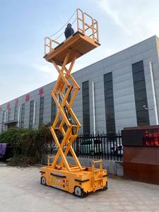 แพลตฟอร์มงานบนที่สูงขนาดกะทัดรัดและเล็กน้อย พร้อมระบบยกแนวตั้งสูง 12 เมตร และรับน้ำหนักได้ 320 กิโลกรัม แบบยกกรรไกร - Product Image 5