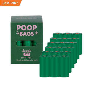 2024 फ्रेंडली लैवेंडर सुगंधित गारंटीकृत लीक अतिरिक्त मोटा अपशिष्ट बैग रीफिल रोल्स प्रूफ ग्रीन डॉग पूप बैग कुत्तों, बिल्लियों, पालतू जानवरों के लिए - Product Image 1