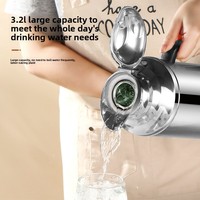 Thermos en acier inoxydable à isolation sous vide, isolation thermique 12-24h, grande capacité, pour les sports de plein air, les dortoirs étudiants, portable