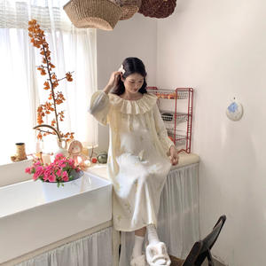 Vente en gros d'usine/OEM [88098 en stock] Robe de nuit d'<span class=keywords><strong>allaitement</strong></span>, robe de maternité pour l'automne/l'hiver, vêtements post-partum, femmes enceintes - Product Image 2