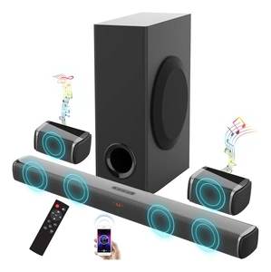 <span class=keywords><strong>Soundbar</strong></span> Stile Casa 5.1CH con Subwoofer Cablato, Audio Surround Dinamico, Barra Sonora TV per Sistema Home Theater DSP ARC AUX - Product Image 1