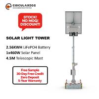 En stock, tour d'éclairage mobile solaire à conception modulaire, galvanisée à chaud