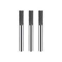Fraise à maïs en acier au tungstène revêtu de diamant, couteau à maïs en fibre de carbone, modèle 4 cannelures, longueur de coupe 25~100mm