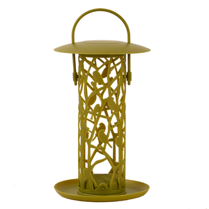 Esschert Design Toit vert Mangeoire pour oiseaux en tube pour l'extérieur Chiffchaff Suetball Silo - Product Image 3