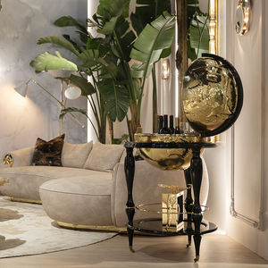 Estante de vino móvil de Arte de <span class=keywords><strong>taberna</strong></span> de <span class=keywords><strong>cobre</strong></span> puro de Portugal, gabinete de vino refinado de gama alta con decoración creativa de globos para muebles <span class=keywords><strong>del</strong></span> hogar - Product Image 6