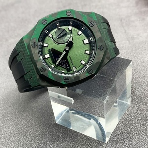 Caja de Fibra de Carbono Forjada Luminosa de Lujo Lionorm con Correa de Repuesto de Caucho FKM para Kit de Modificación de Reloj <span class=keywords><strong>Gshock</strong></span> GA-<span class=keywords><strong>2100</strong></span> - Product Image 1