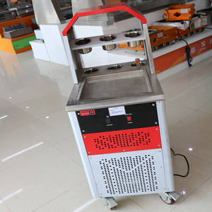 태국 상업 튀긴 아이스크림 롤/태국 단일 광장 팬 튀김 아이스크림 압연 기계 - Product Image 3