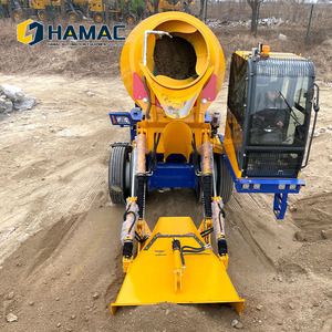 เครื่องผสมปูนซีเมนต์แบบพกพา HAMAC ใช้เครื่องยนต์ดีเซล ขนาด 3.5 เมตร กำลังผสม 85 กิโลวัตต์ ความเร็ว 14 เมตร/ชั่วโมง พร้อมรถตักไฮดรอลิกขนาดเล็ก - Product Image 5