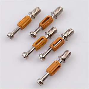 אביזרי חומרה לרהיטים 4.8 סוג פלדת פחמן מיניפיקס מכלול בורג חיבור דפיקה מנעולי פקה עם פלסטיק - Product Image 4