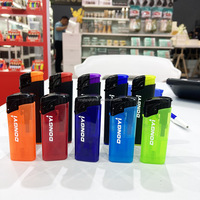 Briquet électronique transparent fin de qualité supérieure en plastique pour cigarettes électroniques CR