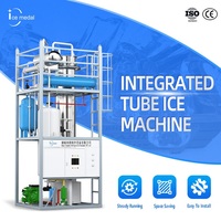 Icemedal 30 tonnes Tube Machine à glace Machine à glace cylindrique pour la restauration ou le refroidissement du béton Maquina De Hielo Industrial
