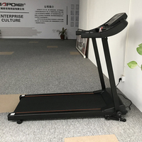 Cinta de correr portátil plegable con cinturón ancho, Mini cinta de caminar silenciosa, Superfina