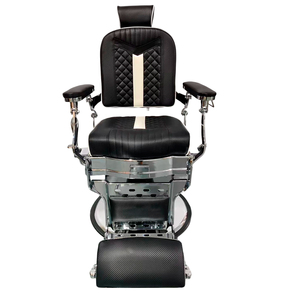 Ghế cắt tóc cổ điển màu đen, bơm thủy lực chắc chắn, da tổng hợp bền, xoay 360 độ, có thể ngả, nội thất salon - Product Image 2