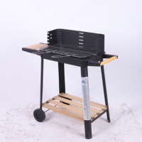 Barbecue portable au charbon de bois pour camping et fêtes en extérieur – Options de couleurs rouge et noir