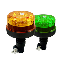 Feux de signalisation rotatifs à LED flexibles DC12V-24V à montage sur poteau, clignotants de sécurité ambre, étanches IP67 pour chariot élévateur