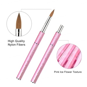 Ensemble de pinceaux à ongles en poils de Kolinsky avec manche en métal, pinceau pour liner, gel, poudre acrylique, pour la création d'art d'ongles professionnel - Product Image 5