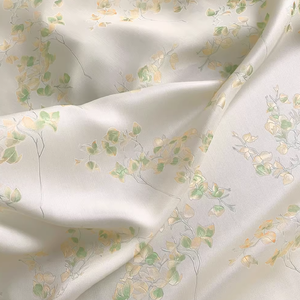 Popular y Maravilloso Tejido Jacquard de Seda con Estampado de Hojas para Mujer, Ideal para Prendas de Alta Calidad y Lujo, Chal - Product Image 6