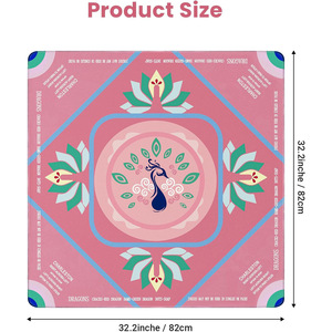 Tapis de Mahjong Américain en Caoutchouc Antidérapant et Silencieux avec Support en Caoutchouc Souple pour 4 Joueurs – Offre Spéciale - Product Image 6