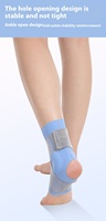 Attelle de soutien de cheville de sport réglable et écologique Coussin en silicone élastique respirant et confortable Tailles M/L en néoprène Spandex