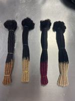 Estensioni Dreadlock FH T1b/30, Dreadlocks Afro in Capelli Umani per Uomo/Donna, Estensioni Locs da 10 Pollici