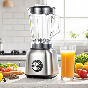 Mélangeur Portable 1500ml Six lames en acier inoxydable Bouton poussoir à vitesse variable Contrôles Protection contre la surchauffe pour hôtel domestique - Product Image 2