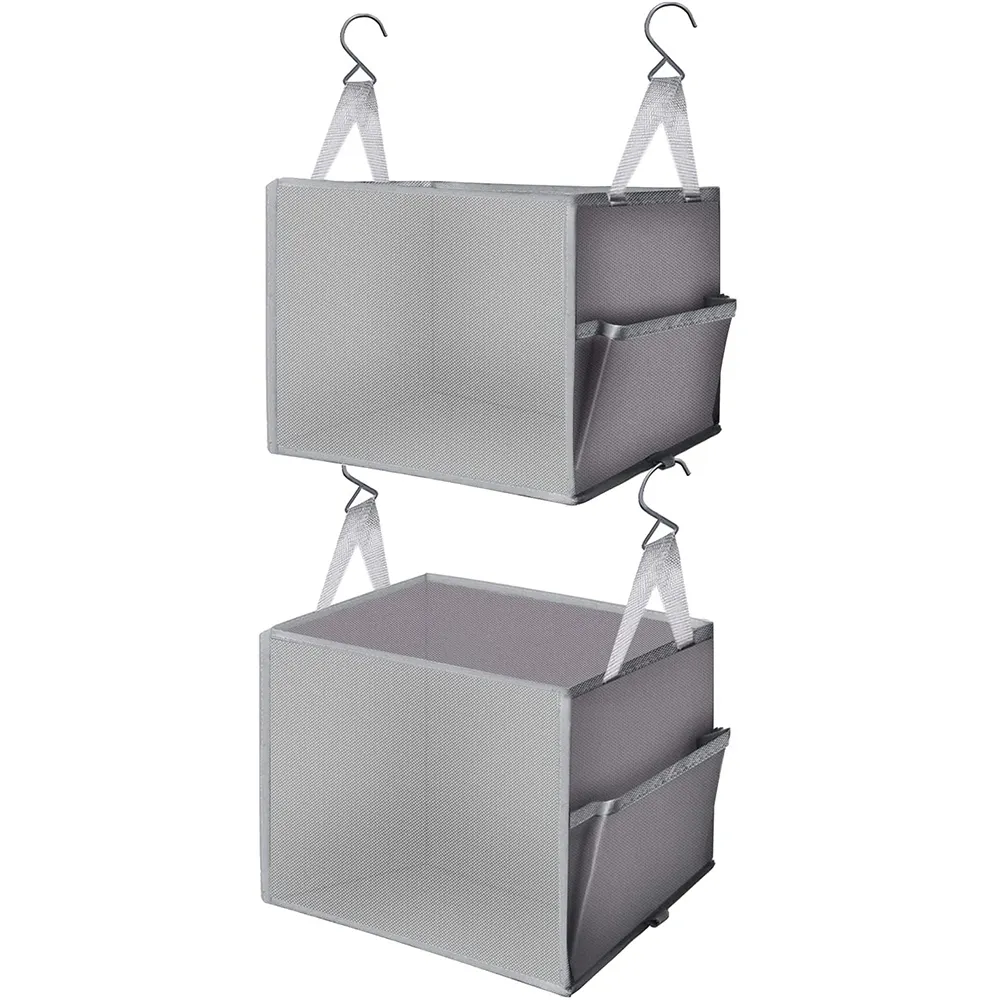 New Design Hot Selling Top Quality Stand Folding Closet Hanging Organizer Set of 2 for Home Organization