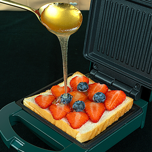 Sandwichera Eléctrica Portátil con Calentamiento de Doble Cara, Plancha Antiadherente para el Hogar, Máquina Multifuncional para Desayunos, Tostadora - Product Image 6